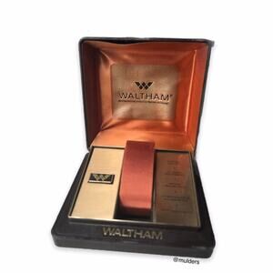 Vintage Waltham Original Plastic Watch Display Storage Box Case